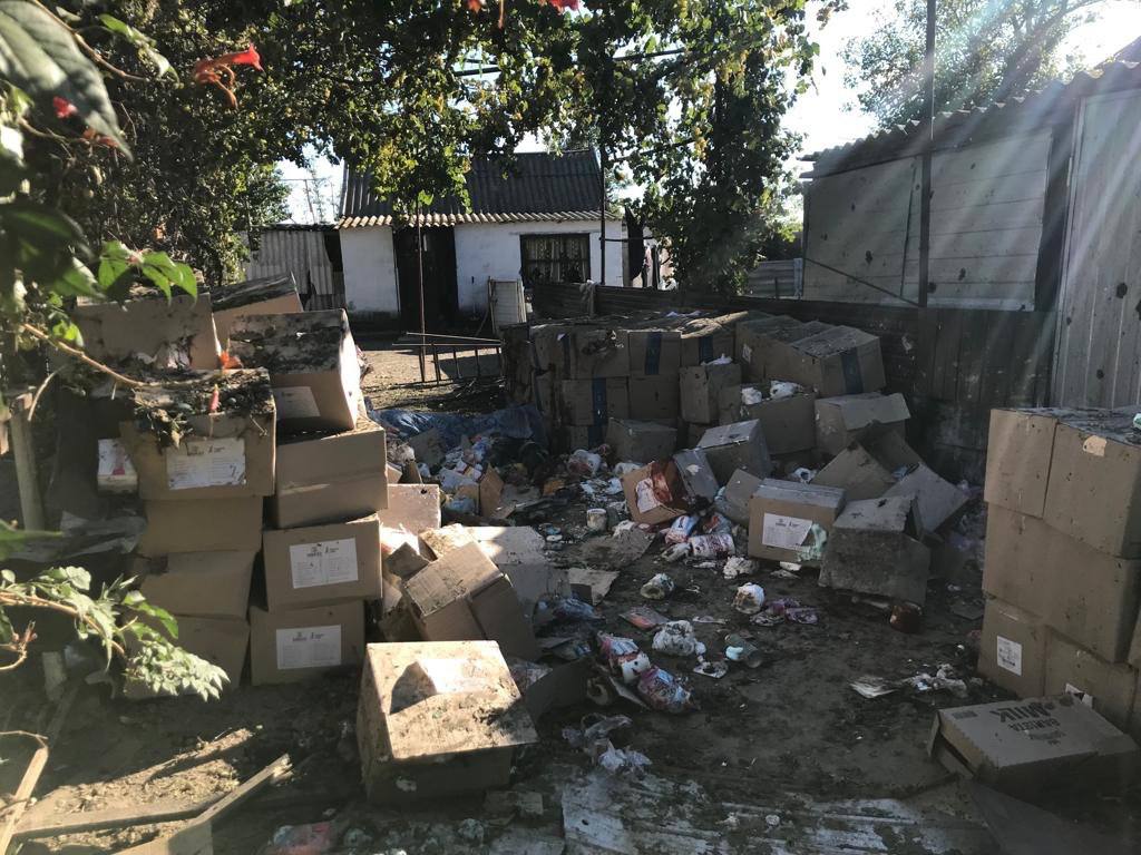 Место обстрела -