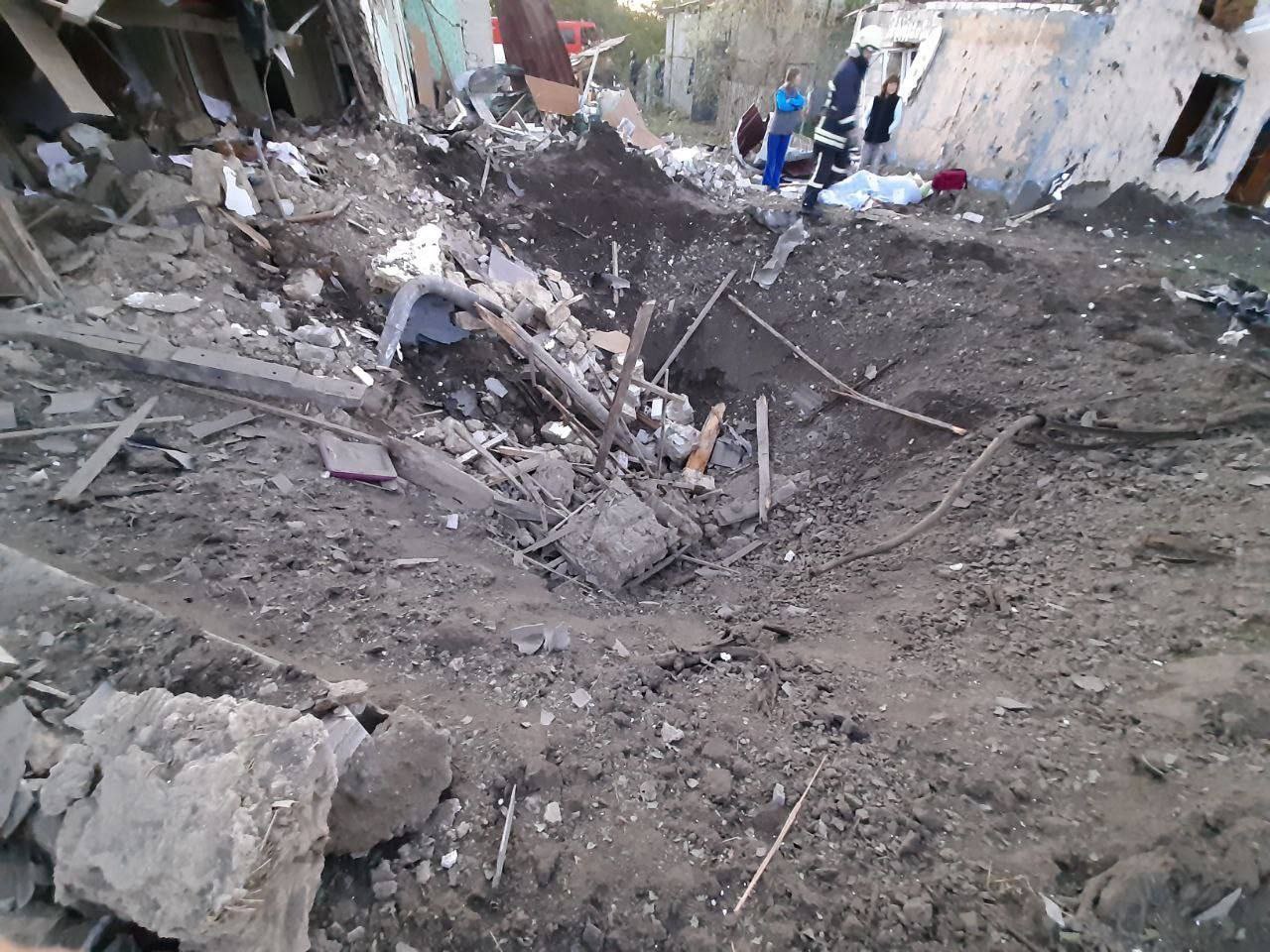 Наслідки обстрілу села у Запорізькому районі –