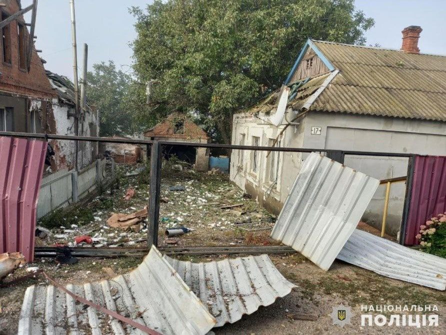 У поліції показали наслідки обстрілу Запорізької області за вихідні -