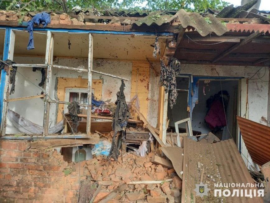 У поліції показали наслідки обстрілу Запорізької області за вихідні -