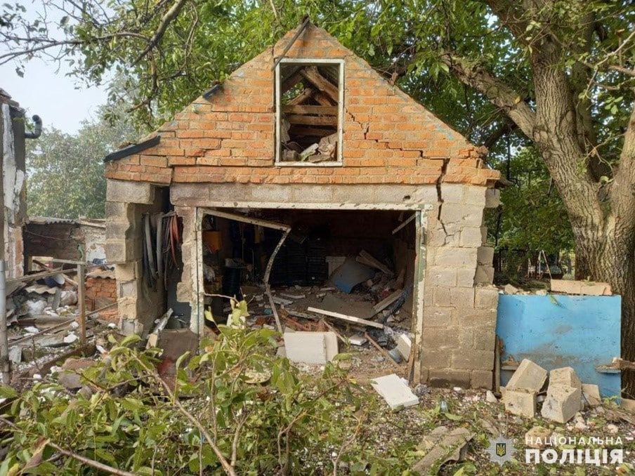 У поліції показали наслідки обстрілу Запорізької області за вихідні -