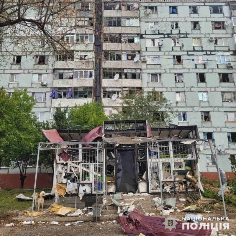 У поліції показали наслідки обстрілу Запорізької області за вихідні -