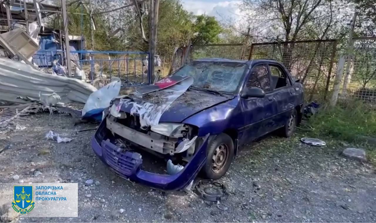 В прокуратуре показали последствия ракетных ударов по Запорожью сегодня ночью - || фото: t.me/pgo_gov_ua