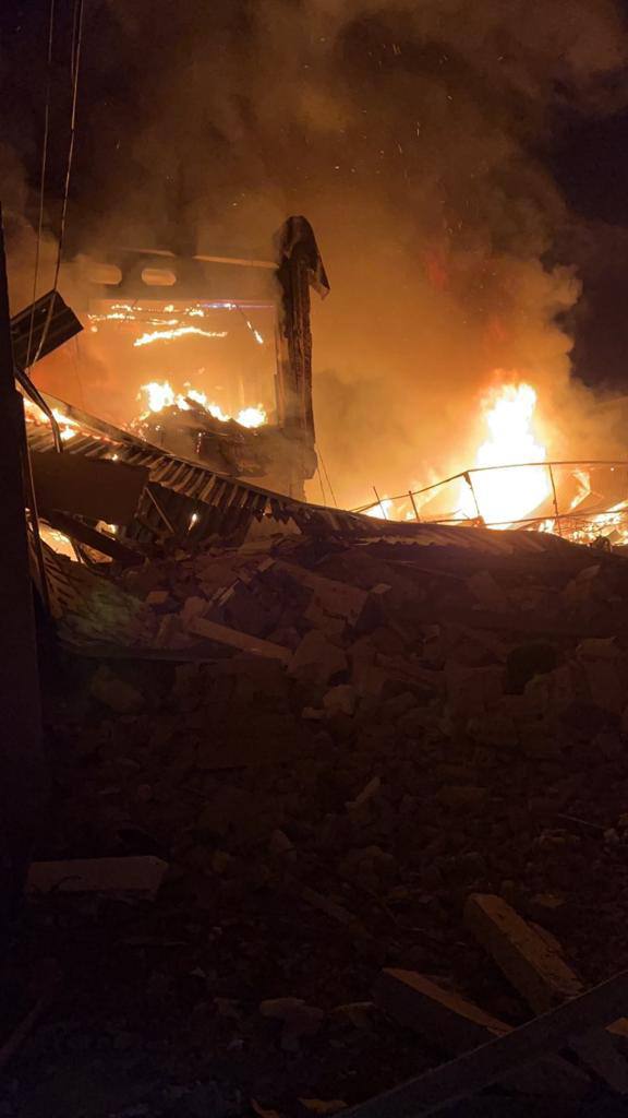 Наслідки вибухів у Запоріжжі  -