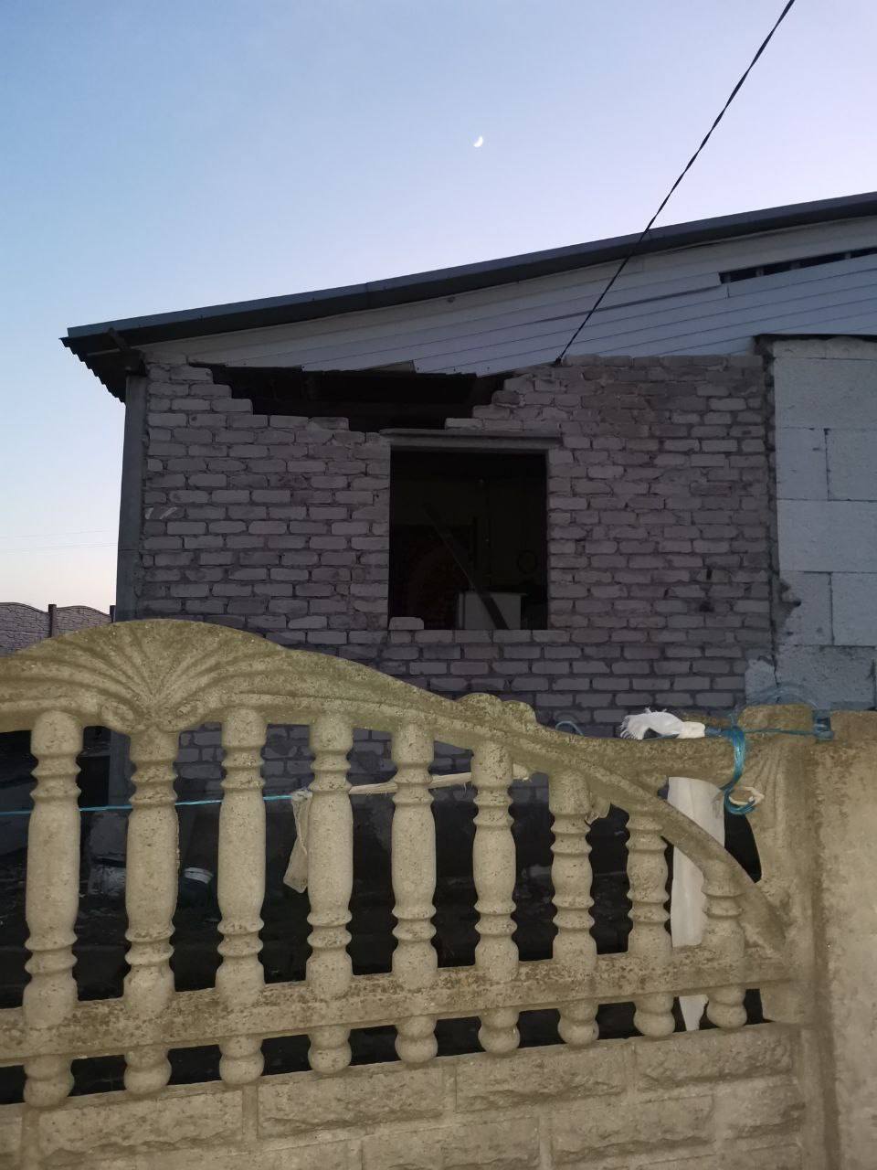 Наслідки прильоту правому березі Запоріжжя -