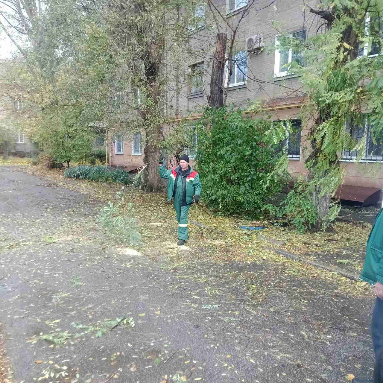 Наслідки вітру у Запоріжжі -