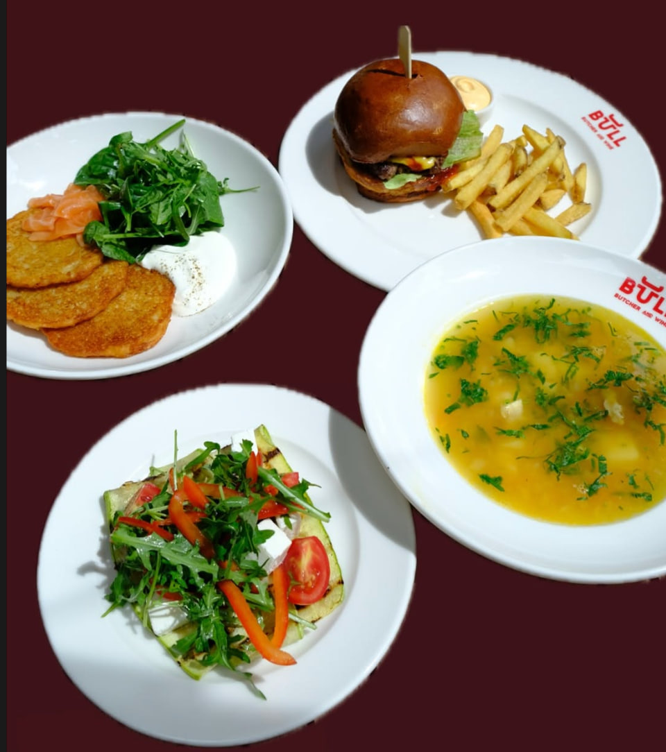 Пример бранча в Bull Butcher & Wine