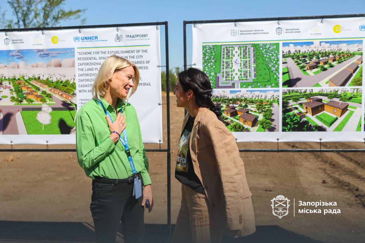 В Запорожской области началось строительство жилого пространства для переселенцев -