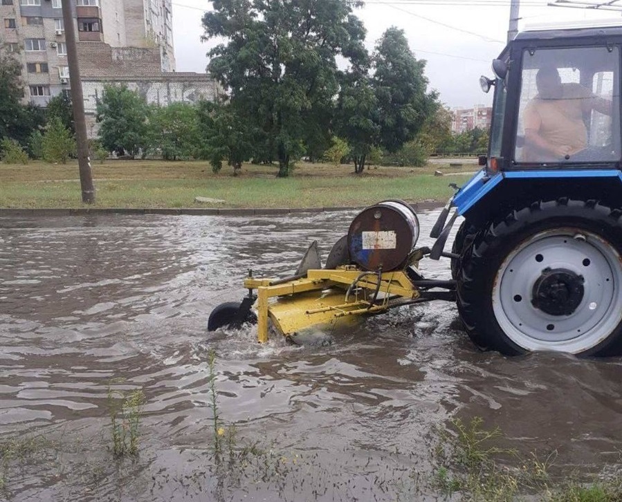 Наслідки зливи у Запоріжжі -