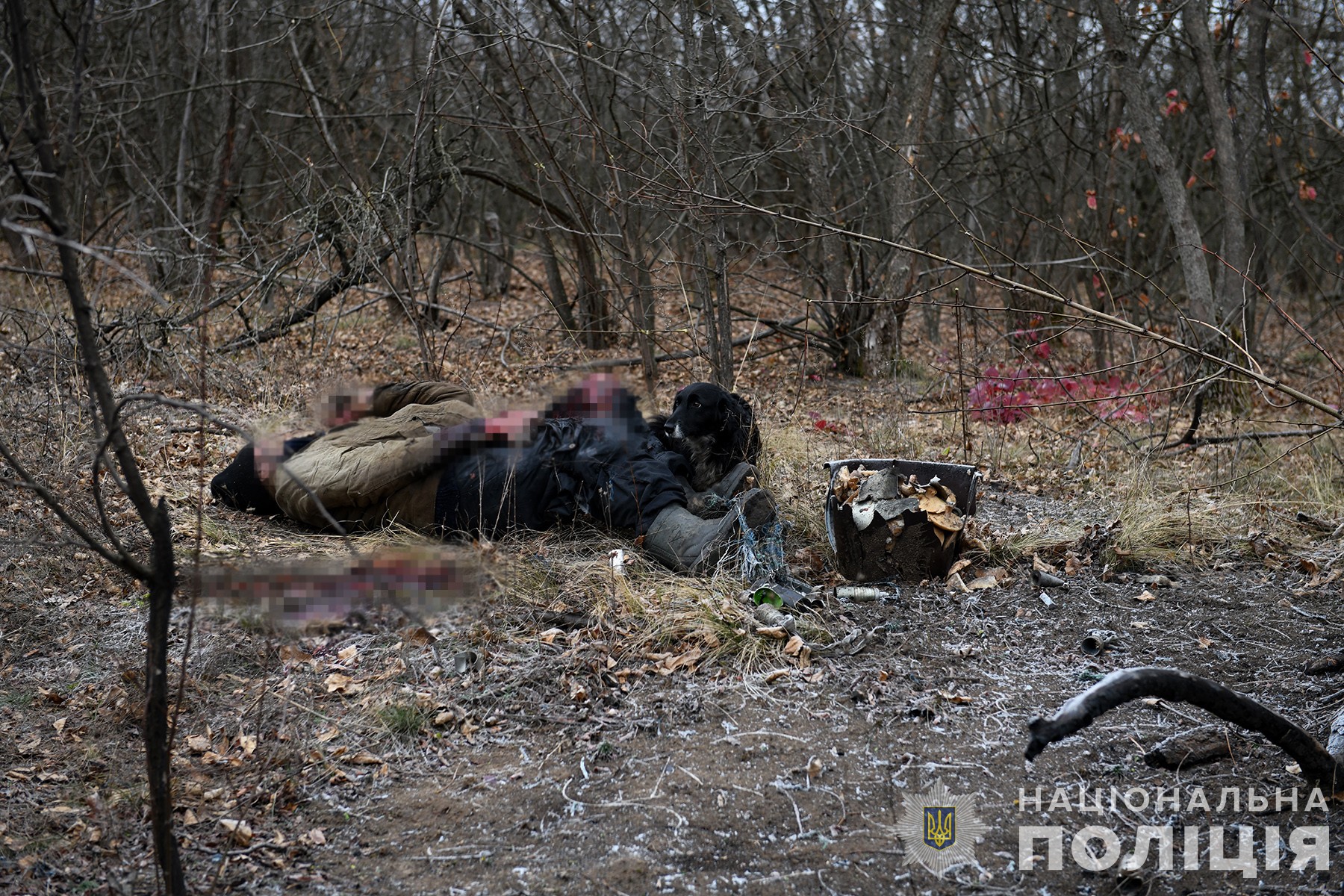 У Запорізькій області евакуювали тіло чоловіка, який загинув від вибуху касетного боєприпаса. || Фото: zp.npu.gov.ua