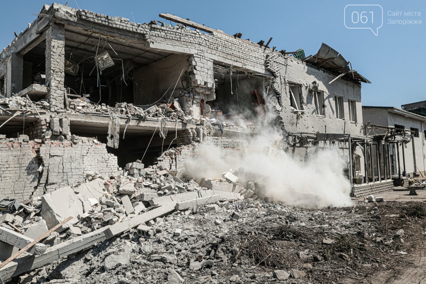 Як виглядає Вільнянськ після ракетної атаки.