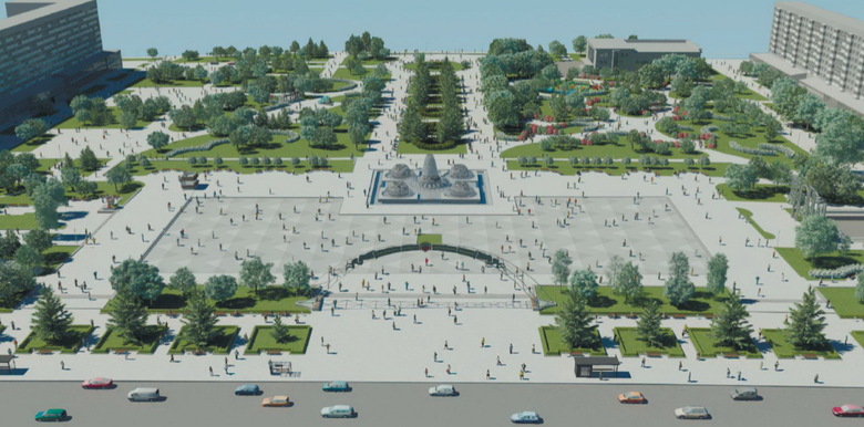 Как по проекту будет выглядеть площадь Фестивальная