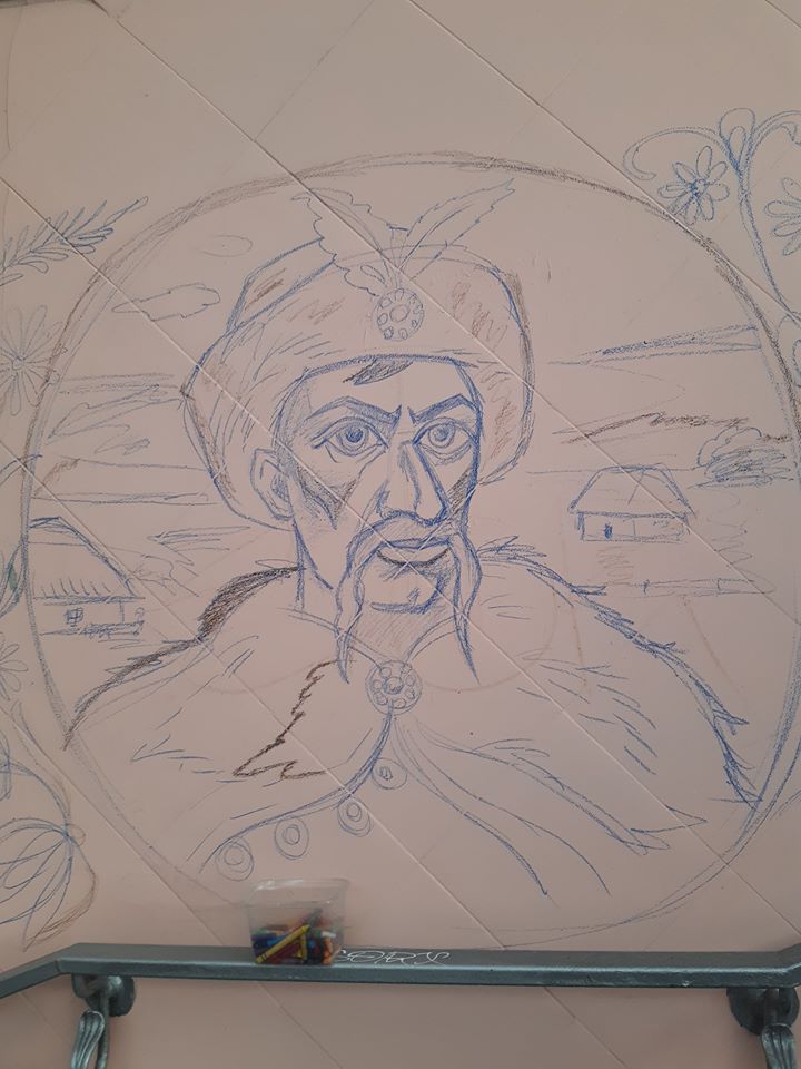 На Фестивальной появится портрет Хмельницкого. Фото: fb Александер Харьковский