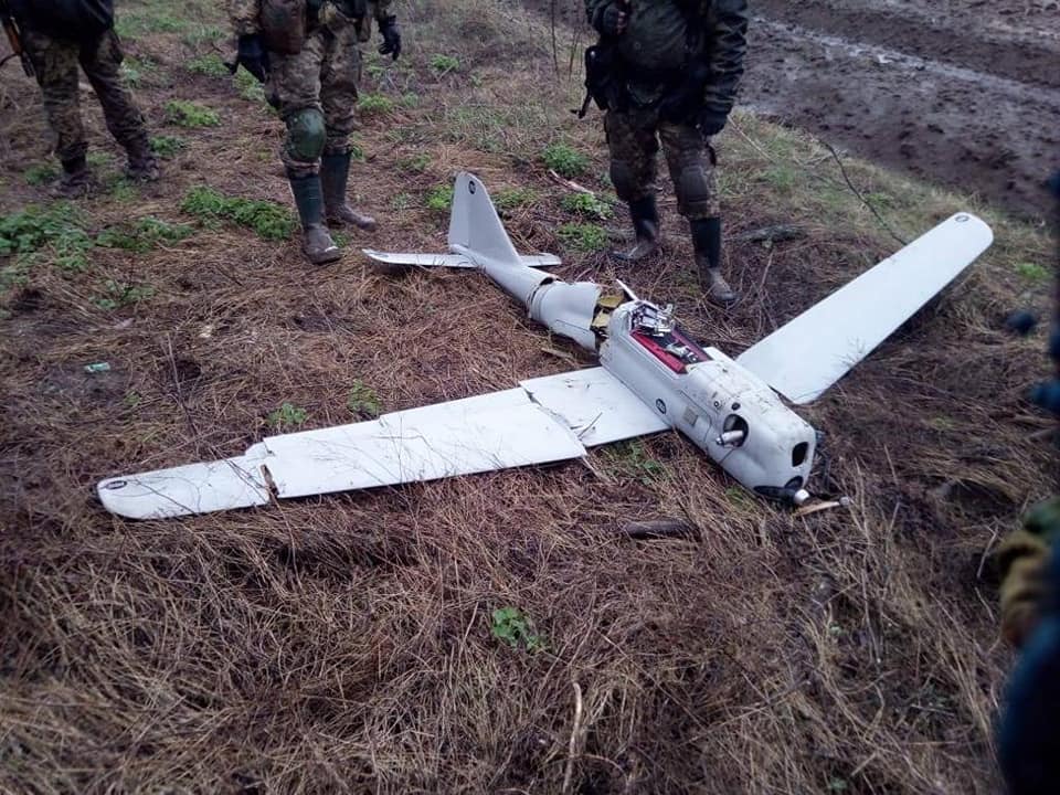 В Запорожской области морские пехотинцы сбили вражеский беспилотник. || Фото: facebook.com/Сили-оборони-Запорізького-краю