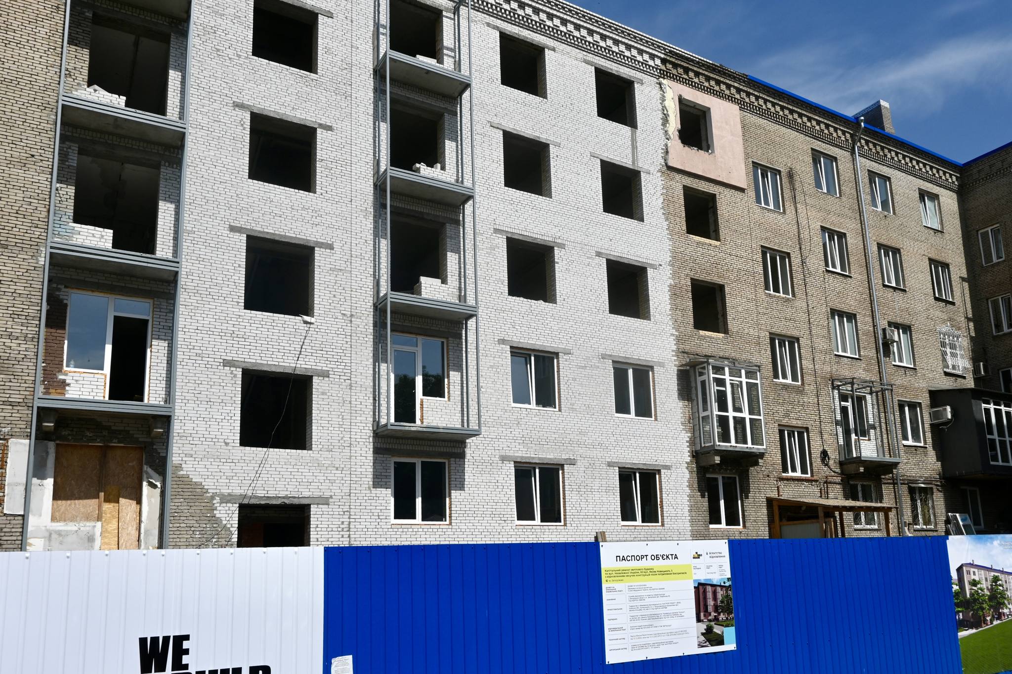 Как идет восстановление шести домов в Запорожье, разрушивших обстрелы РФ.