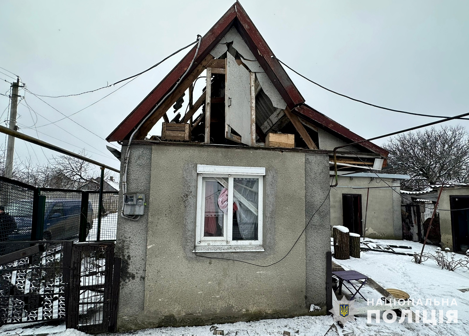 Полиция показала последствия обстрела Запорожской области.