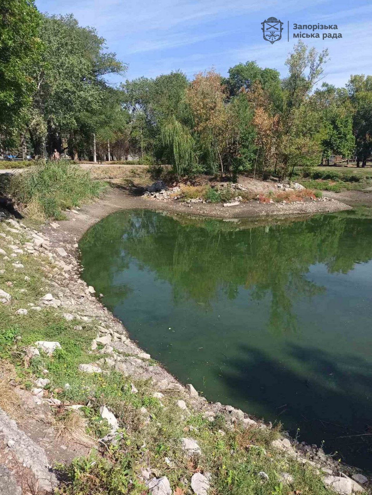 В мэрии Запорожья объяснили ситуацию с обмелением водоемов в 
