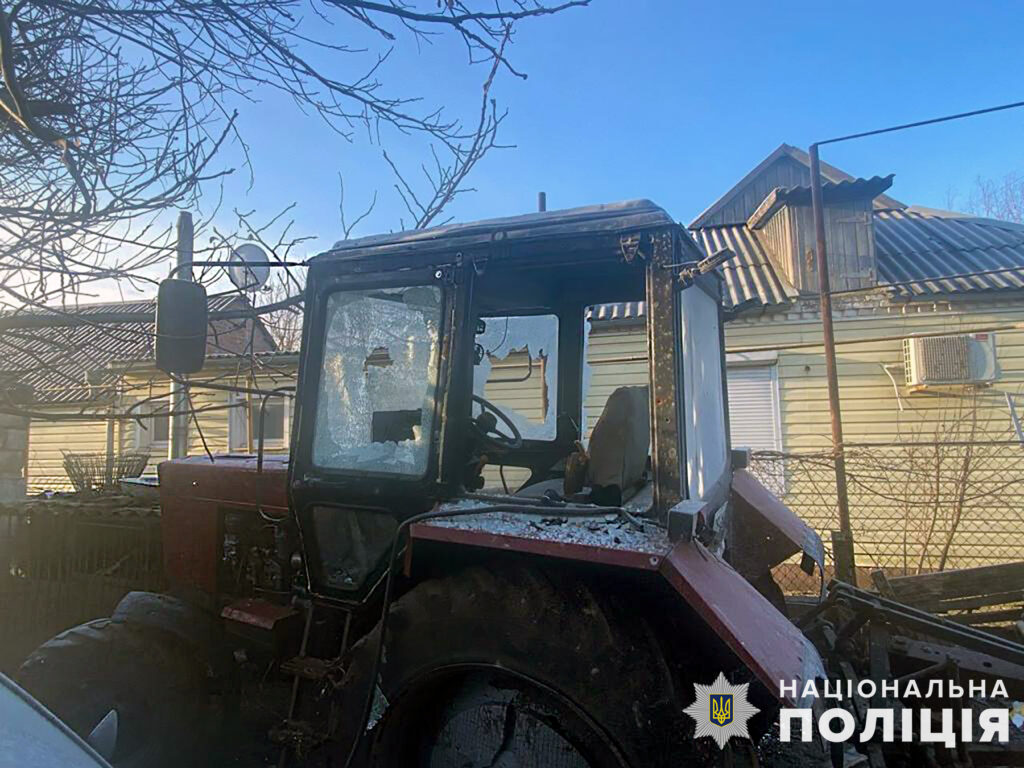 Полиция показала последствия обстрела Запорожской области.