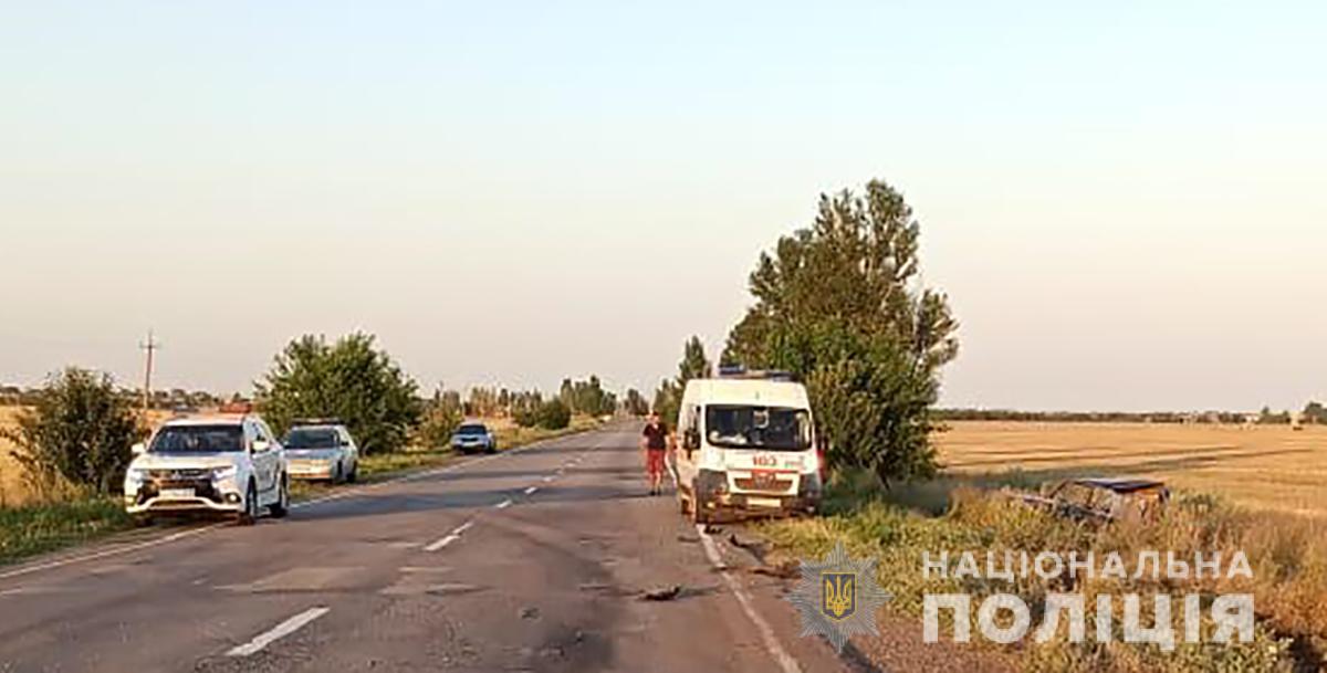 Под Приморском столкнулись две машины. Фото: ГУНП