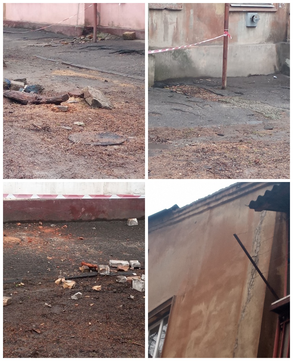 Дом оцепили лентами. Фото: Светлана Коломоец