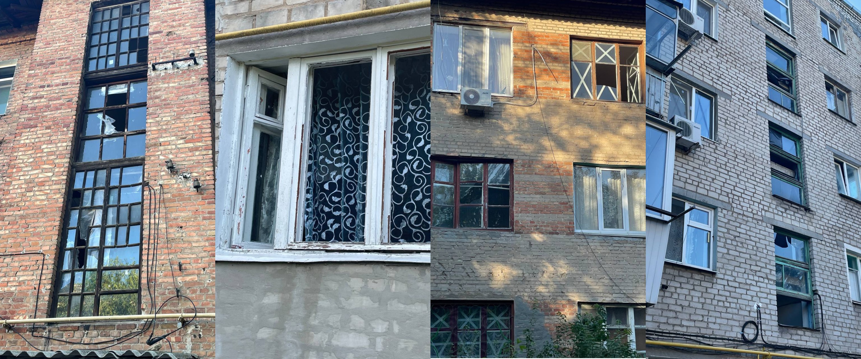 В результате ночного вражеского удара по Запорожью повреждена гражданская инфраструктура города. || Фото: t.me/kurtievofficial