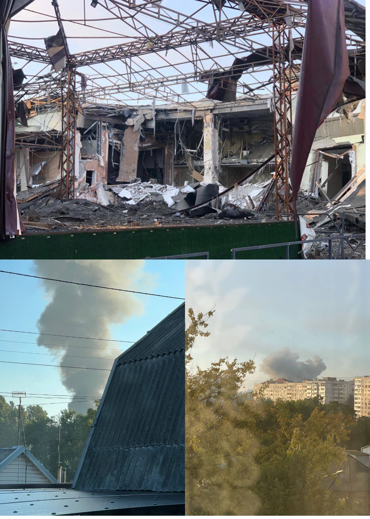 Окупанти влучили у готель в центральному парку Запоріжжя.