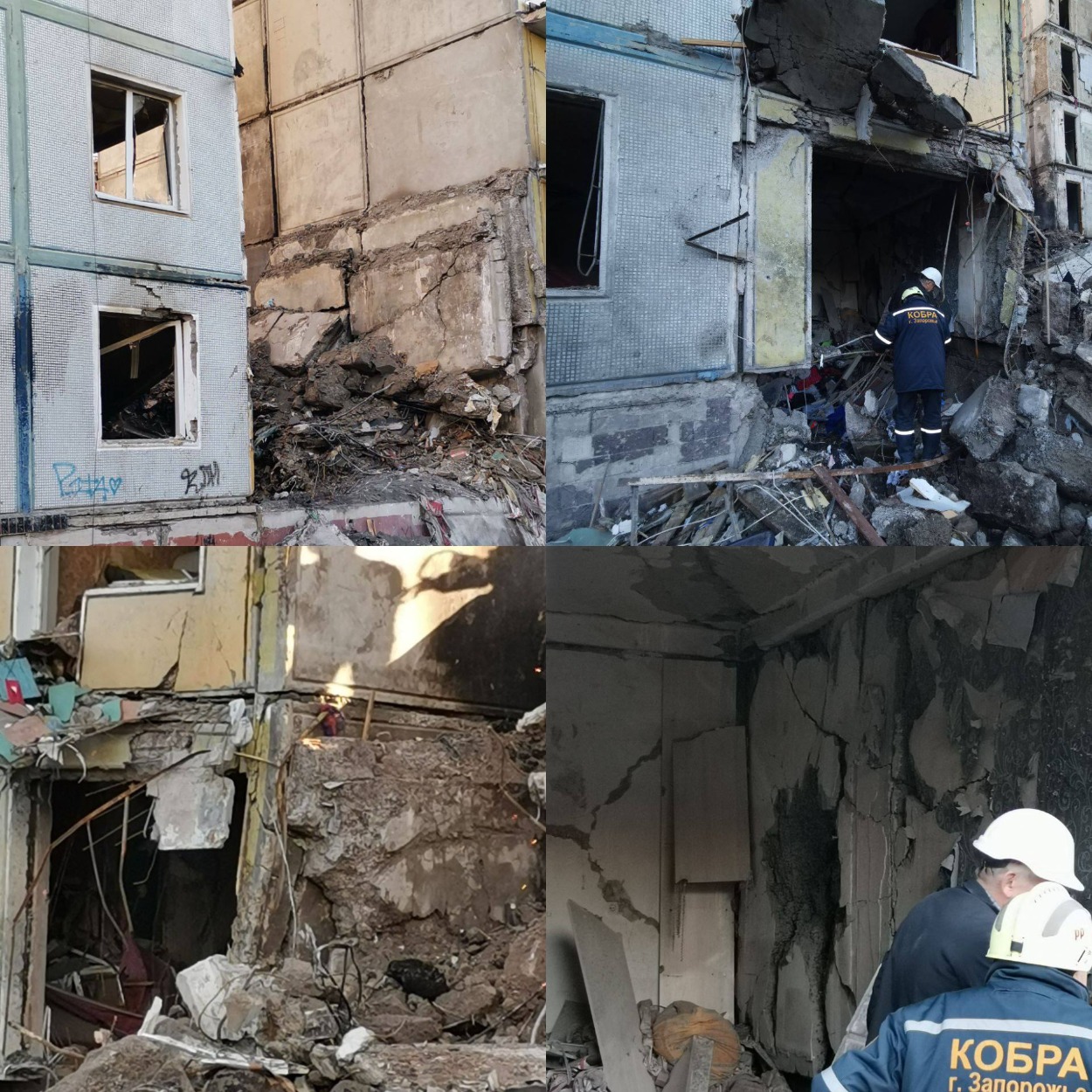Зросла кількість загиблих внаслідок ракетного удару по Запоріжжю 9 жовтня. ||Фото: t.me/kurtievofficial