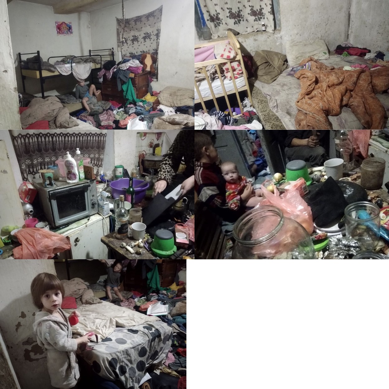 В Запорожье пятеро маленьких детей жили в ужасных условиях.