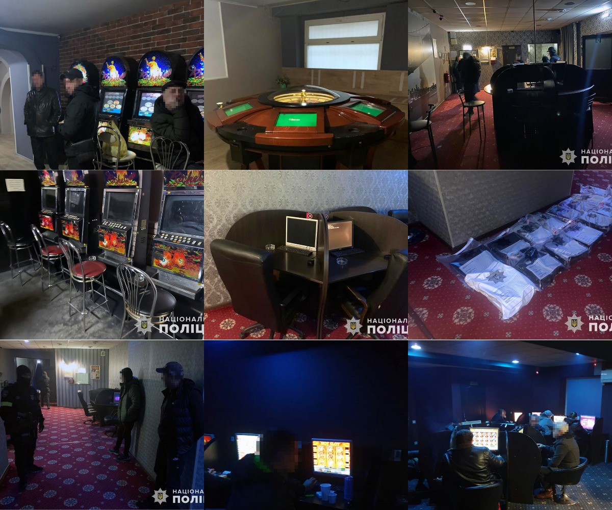В Запорожье разоблачили сеть подпольных игорных заведений. || Фото: zp.npu.gov.ua