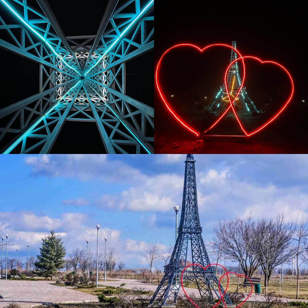 Фотозоны находятся на Аллее любви.