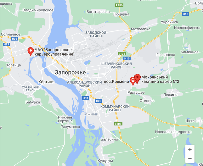 Мокрянский карьер находится в поселке Кремено