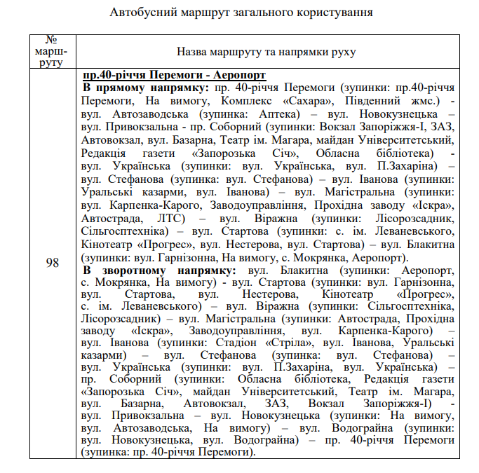 В Запорожье появится новый автобусный маршрут: узнай, куда фото 1