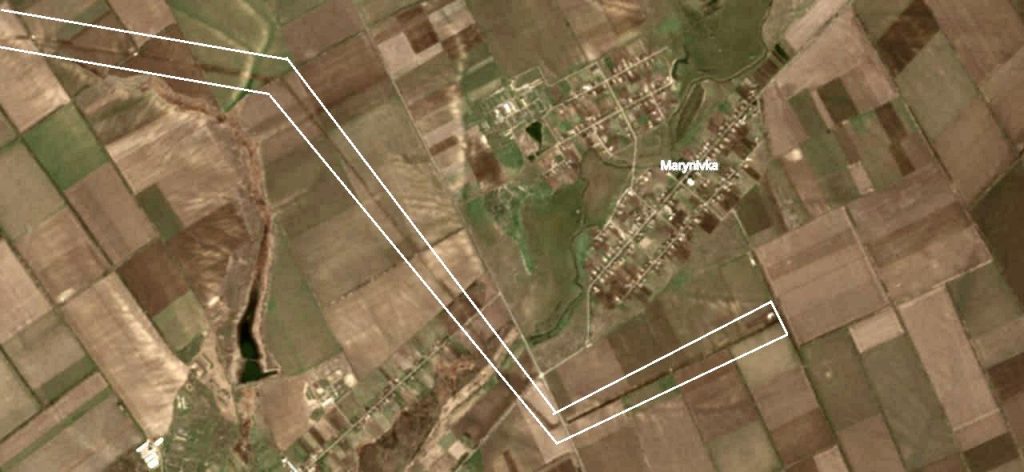 Укріпрайон на території Приморського району. 04.04.2023. Фото з супутника Sentinel-2