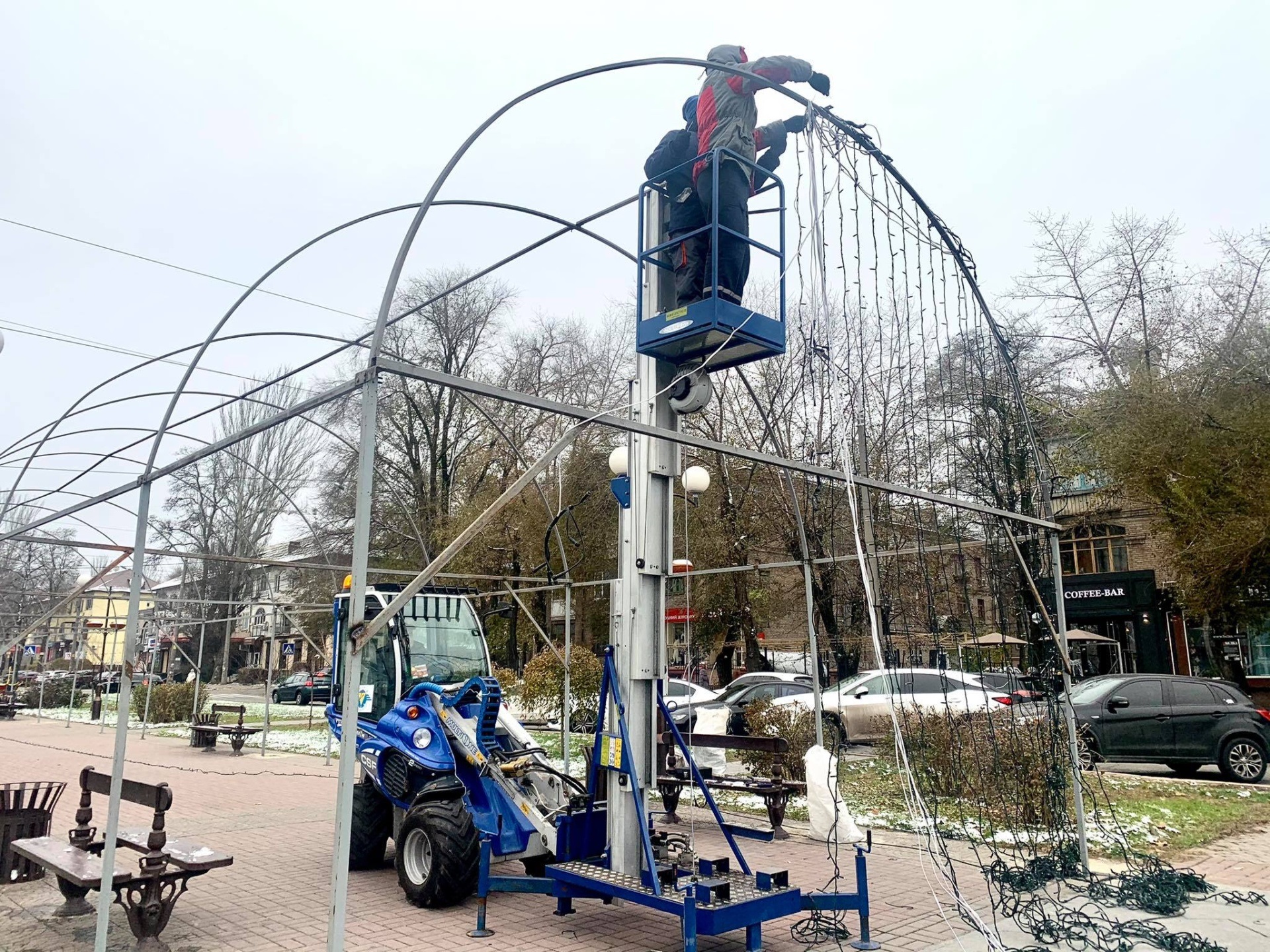 В этом году на бульваре Шевченко не будет новогодней елки, но останутся фотозоны. Фото: горсовет