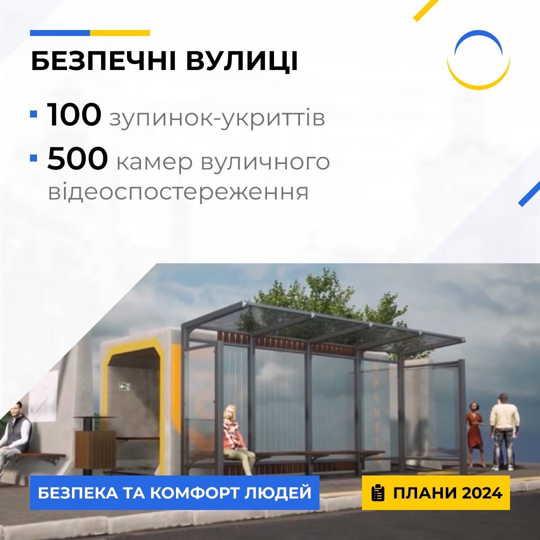В Запорожье установят 100 остановок-укрытий.
