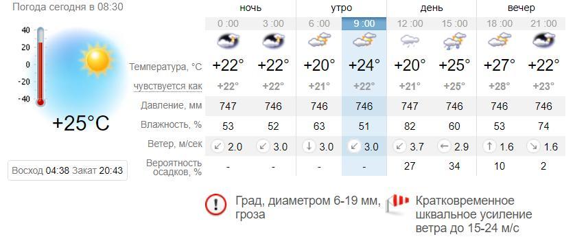 Погода в Запорожье на 19 июня. sinoptik.ua