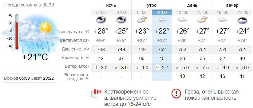Погода в Запорожье на 27 июля. sinoptik.ua