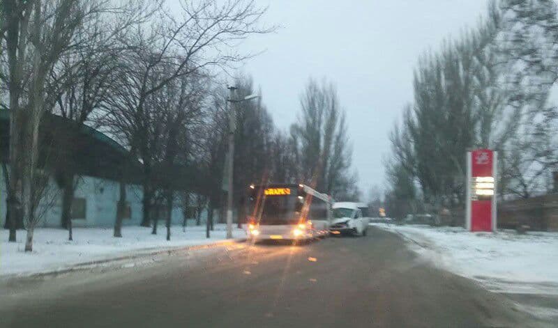ДТП произошло на Автопарковой. Фото от очевидцев