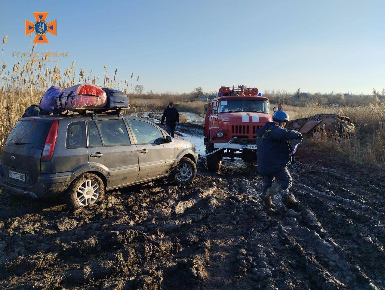 На размытой 