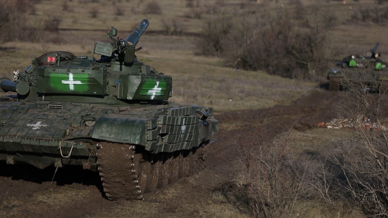 Под Запорожьем прошли учения танкистов. || Фото: armyfm.com.ua