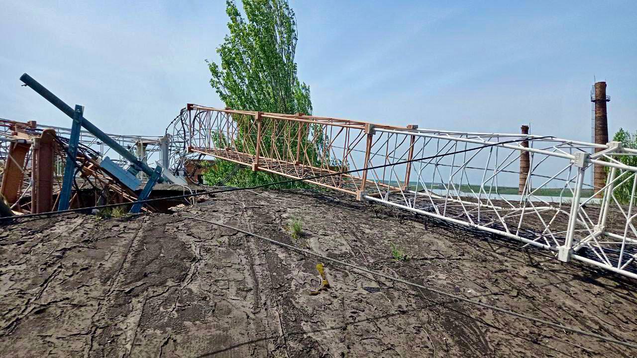 Вежа мобільного зв'язку зупинила ракету, яка летіла на Запоріжжя. || Фото:t.me/zedigital