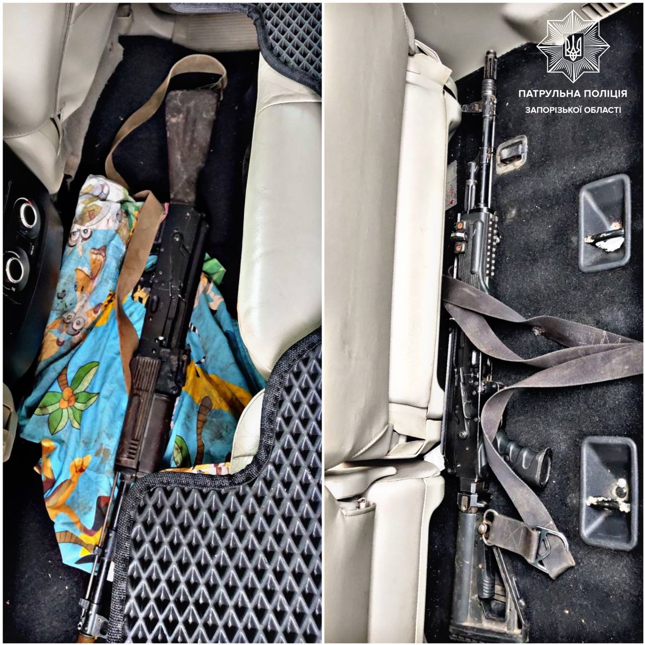 На блокпосту у Запоріжжі виявили водія, який перевозив зброю і гранати.