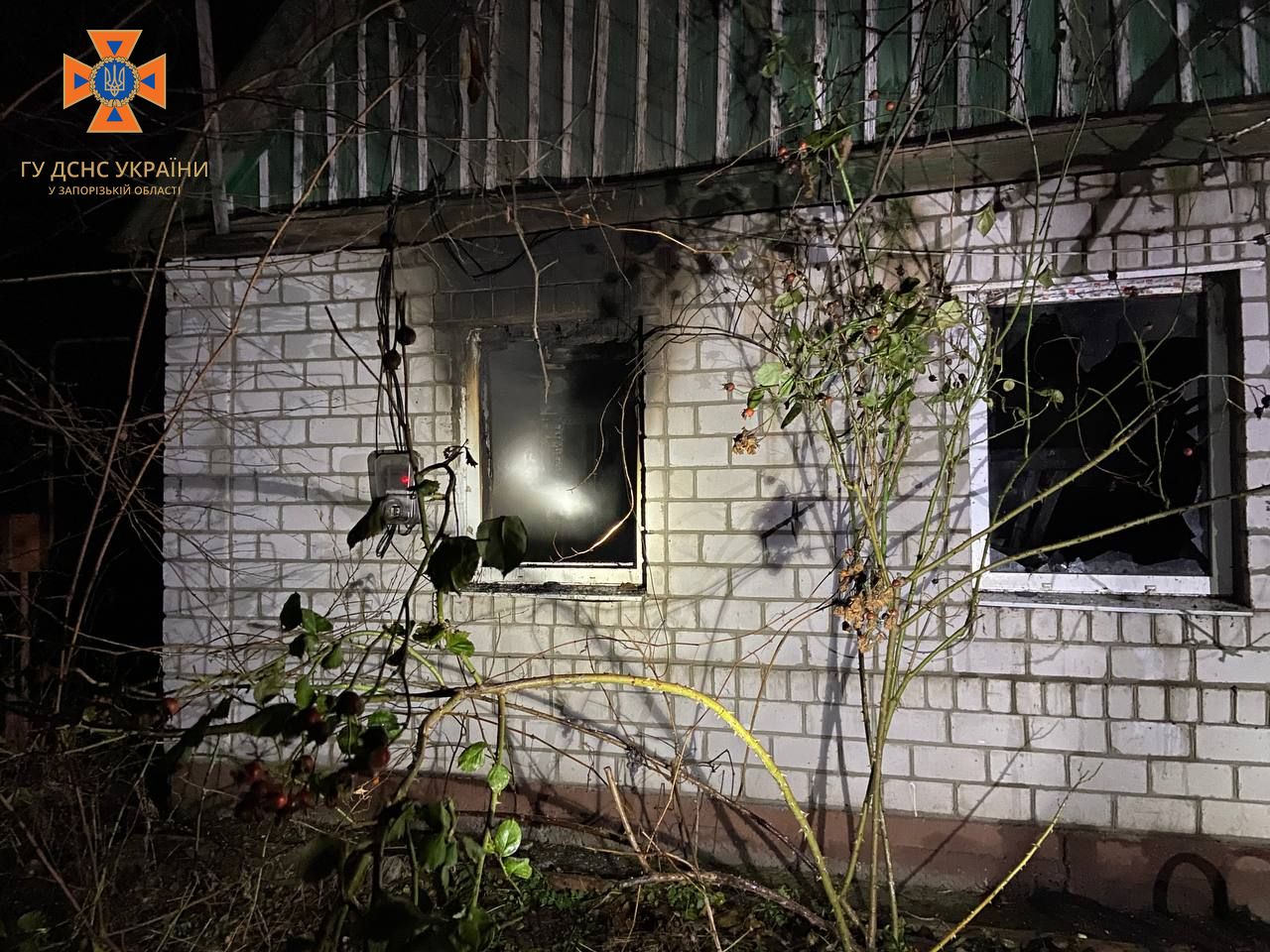 В Запорожском районе из-за короткого замыкания произошел пожар: погибла женщина.