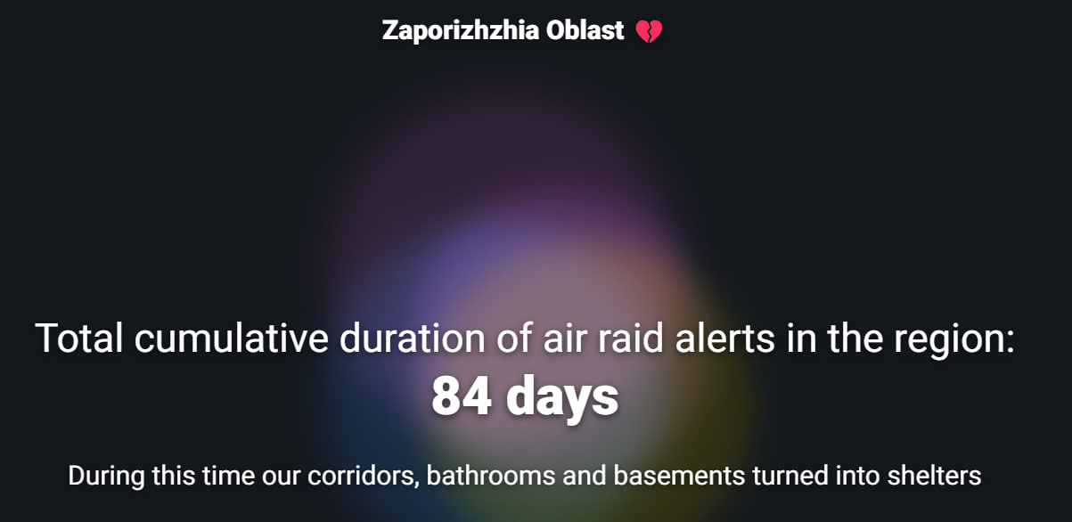 Запорожская область на втором месте в Украине по количеству воздушных тревог фото 2 1