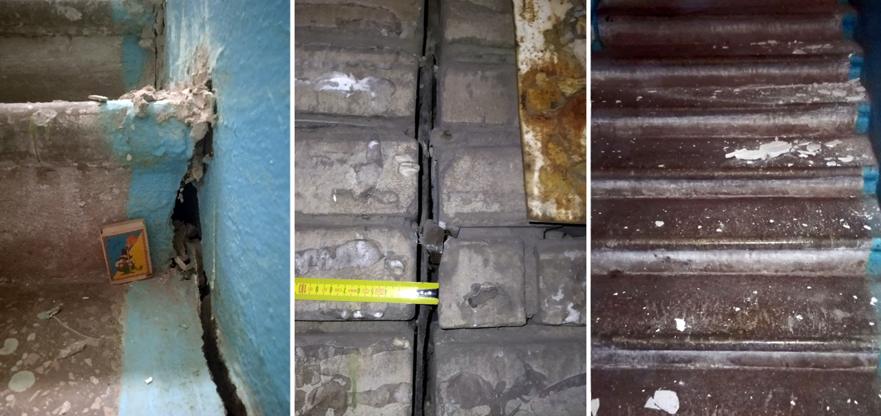 На проспекте Соборном, 178 разрушается дом.