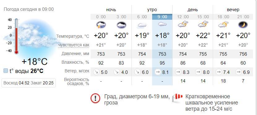 Погода в Бердянске на 14 июля. sinoptik.ua