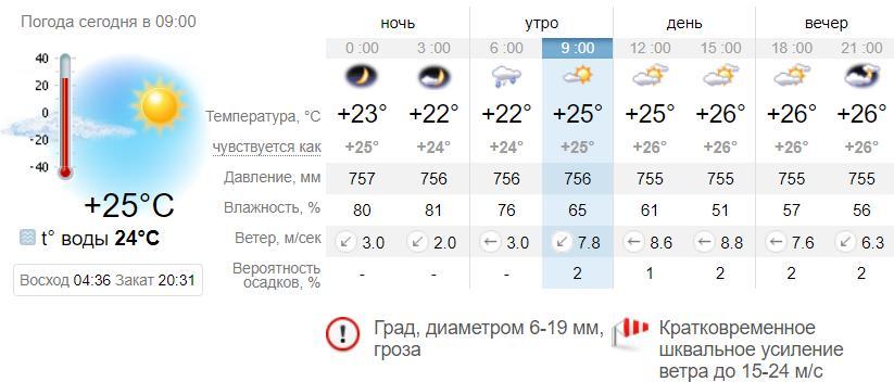 Погода в Бердянске на 18 июня. sinoptik.ua
