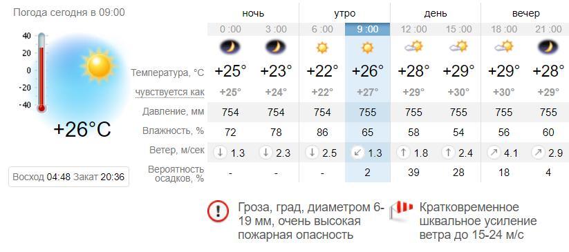 Погода в Кирилловке на 30 июня. sinoptik.ua