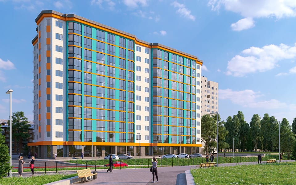 Визуализация ЖК "Квартал" в Запорожье.