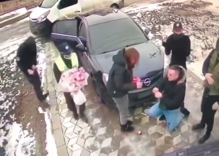 Девушка сказал "да" жениху в Мелитополе.